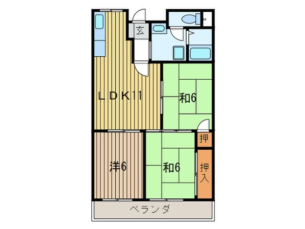 エクセルハイツの物件間取画像